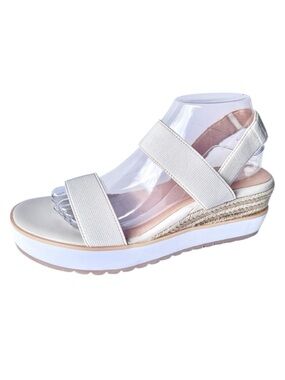 NWT Madden NYC Women’s Talla Wedge Elegant Cream Sandal Foam Insole Ladies 9